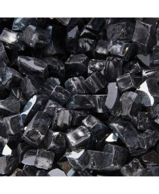 Fire Pit Fire Glass Tempered Glass Rocks for Fireplace Accessories