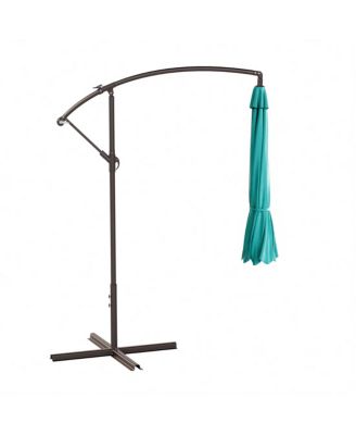 10 ft Outdoor Patio Cantilever Umbrella with Weight Base