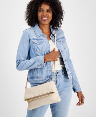 Whipstitch East West Flap Small Crossbody, Exclusively at Macy's 