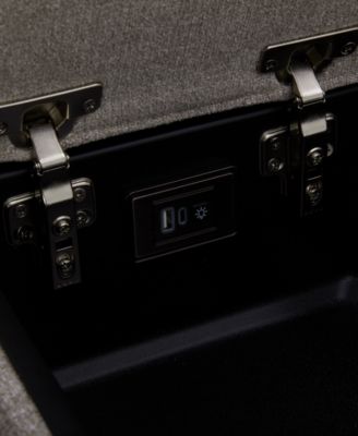 Olper 6-Pc. Fabric Zero Wall Sectional Sofa with Two Power Motion Pieces & Console, Created for Macy's