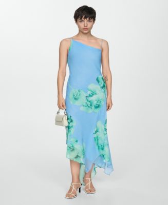 Mango Women's Asymmetric Floral Dress