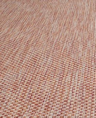 Courtyard CY8521 Red and Beige 8' x 11' Sisal Weave Outdoor Area Rug