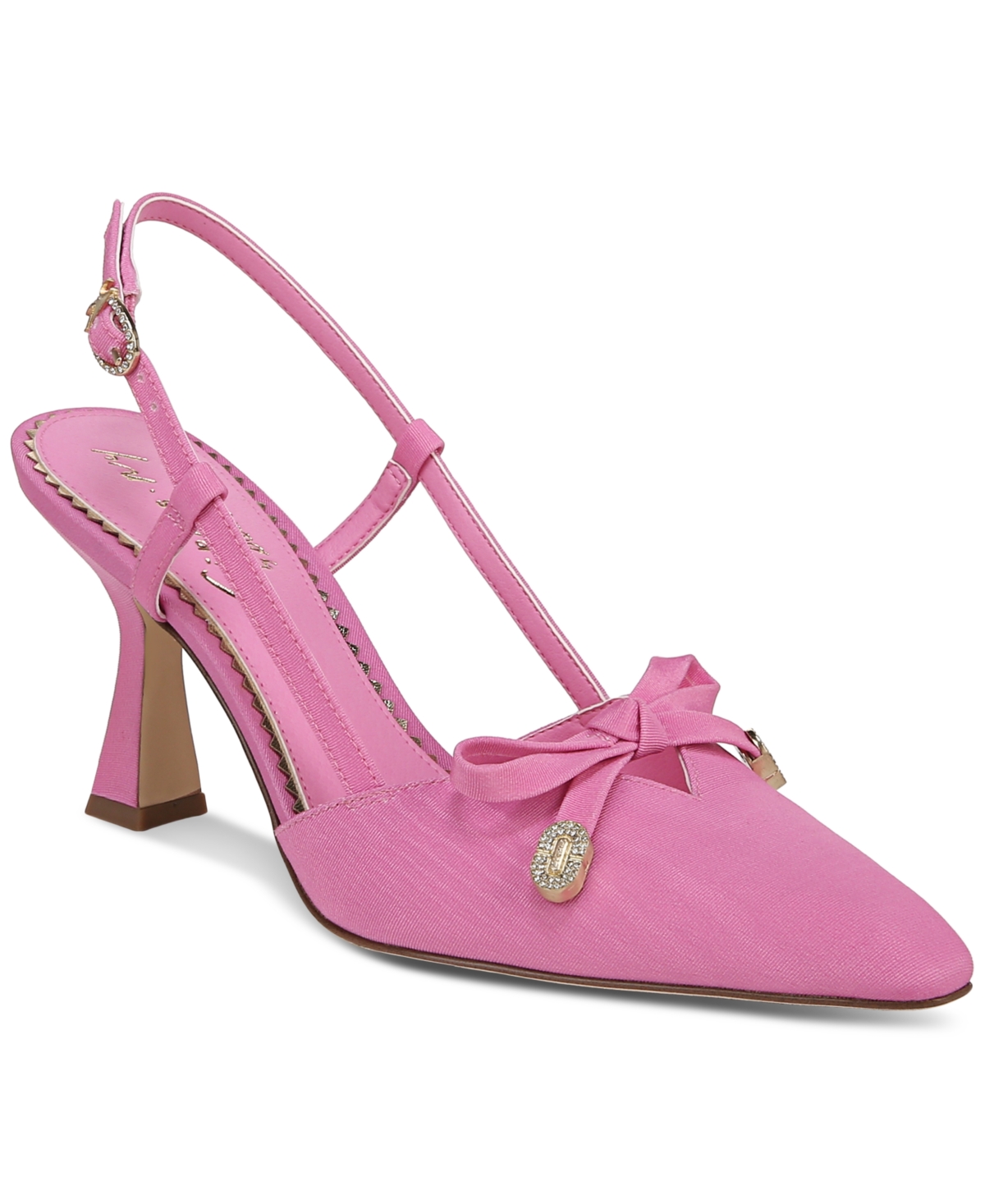 Women's Monica Pointed-Toe Slingback Bow Pumps - Soft Gold