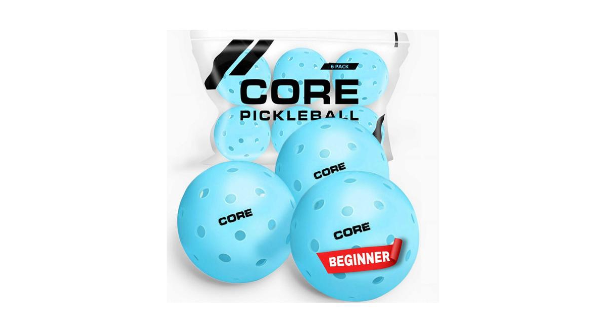 Core Pickleball Vibrant Blue Pickleball for All Outdoor 40 Hole
