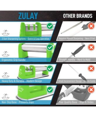 Manual Knife Sharpener for Straight & Serrated Steel Knives