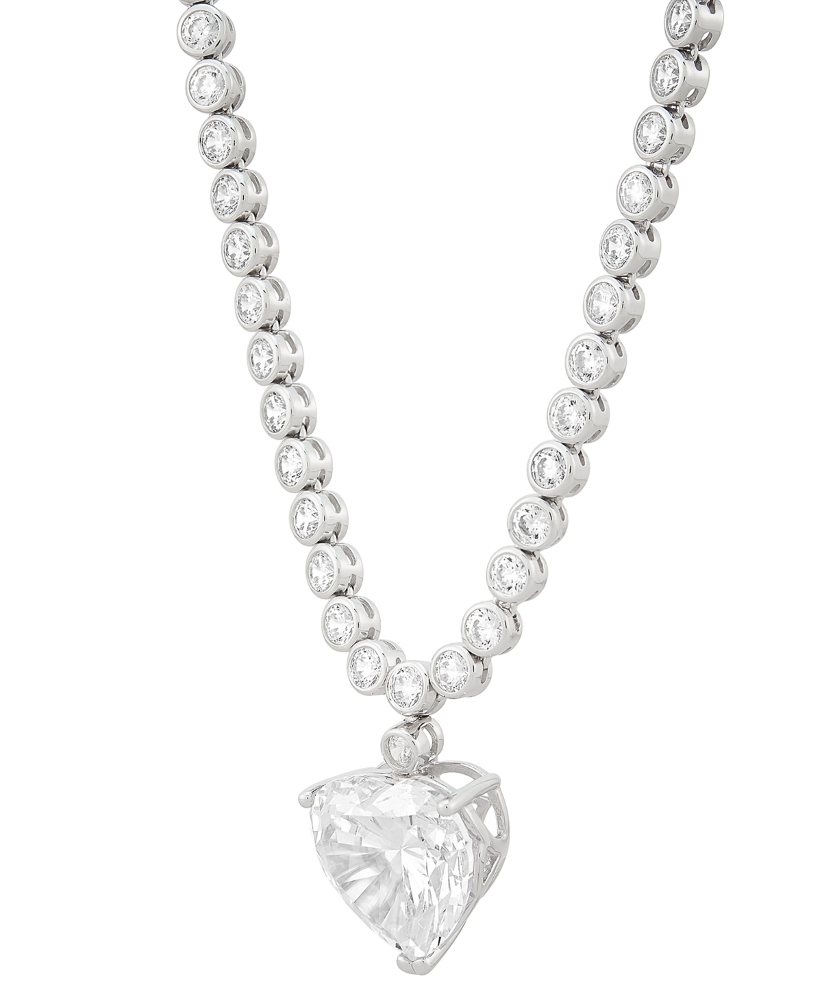 Arabella Cubic Zirconia Heart & Bezel-Set 18