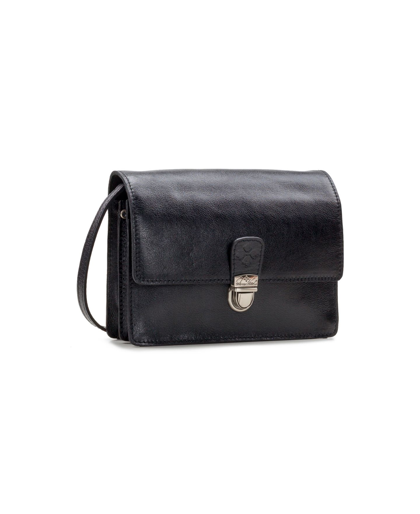 Женская сумка Patricia Nash Lanza Small Leather Crossbody, цвет: Чёрный — фото 2
