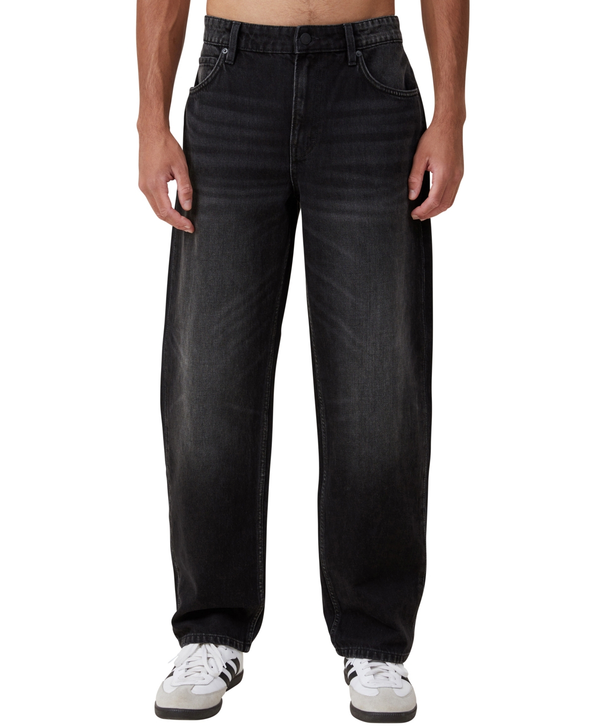 Shop Cotton On Men's Baggy Jean In Revlove Black