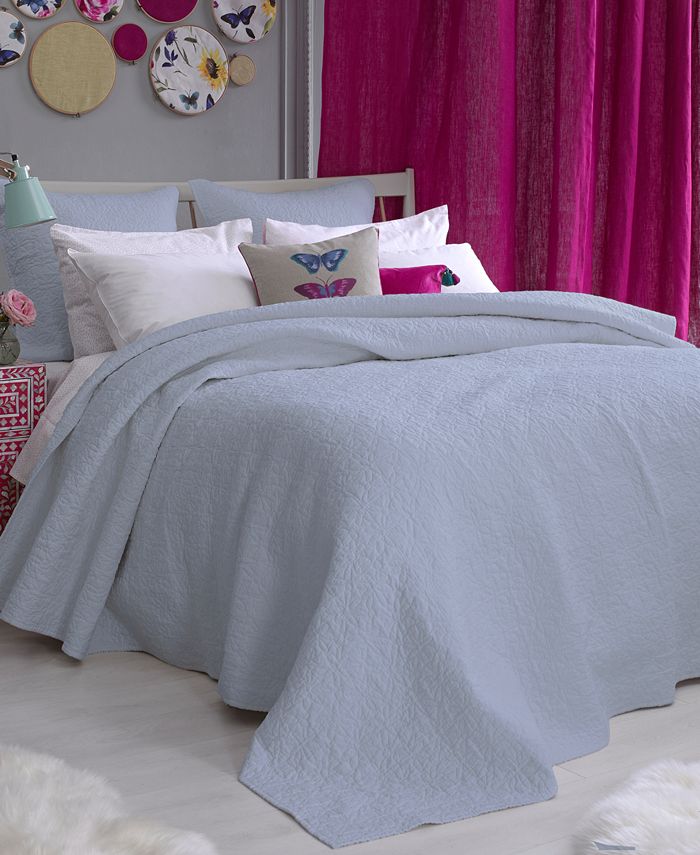 bluebellgray Fern Solid Arctic Ice Full/Queen Coverlet Macy's