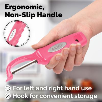 Swivel Vegetable Peeler with Razor Sharp Stainless Steel Blades and Blemish Remover