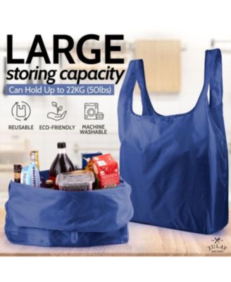 5 Pack 50 Pound Reusable Grocery Bags - Reusable Bags With Handles