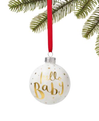 Holiday Lane - Baby's First Hello Baby Ornament