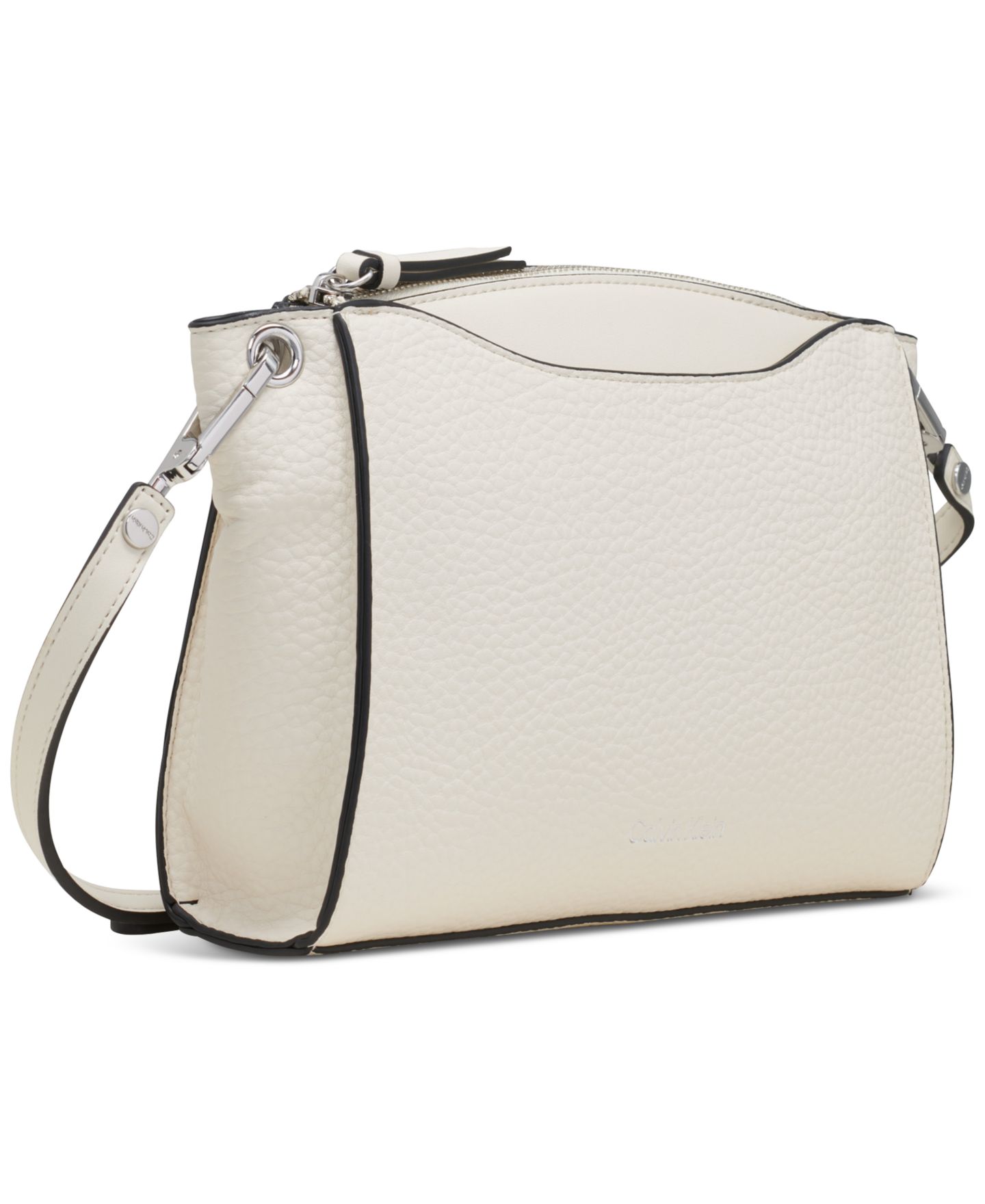 Женская сумка Calvin Klein Garnet Adjustable Top Zipper Crossbody, цвет: Белый — фото 3