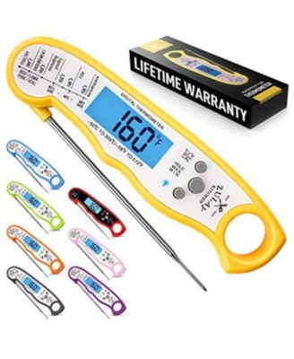 Instant Read Food Thermometer - Waterproof Digital Meat Thermometer