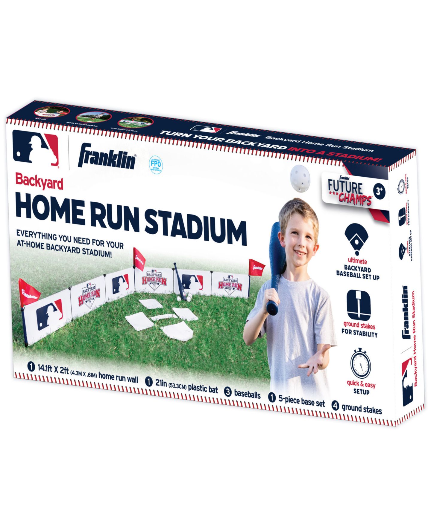 Детские игрушки Franklin Sports MLB Kids Backyard Baseball Stadium — фото 8