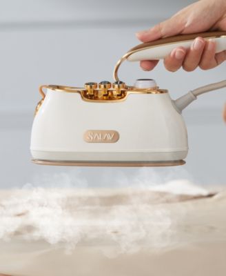 Retro Edition Duopress Handheld Steamer Iron and Fabric Shaver  Lint Roller Set Titanium