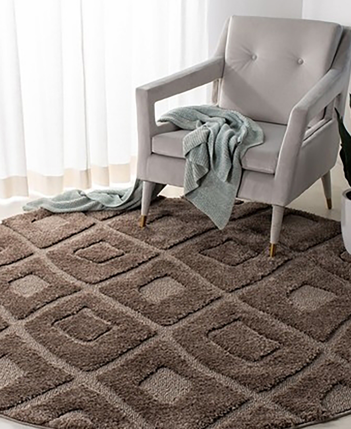 Safavieh Olympia OSG319 Mushroom x Area Rug