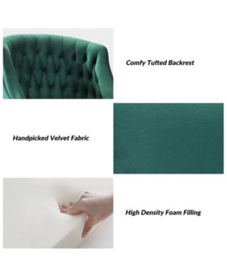   Standard   Velvet, Gold Metal   Stylish, Compact Desk Chair