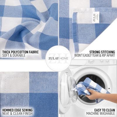 Thick Poly Cotton Buffalo Plaid Table Runners