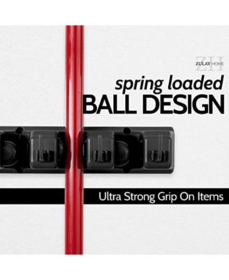 Wall Mount Mop and Broom Holder with 3 Slots