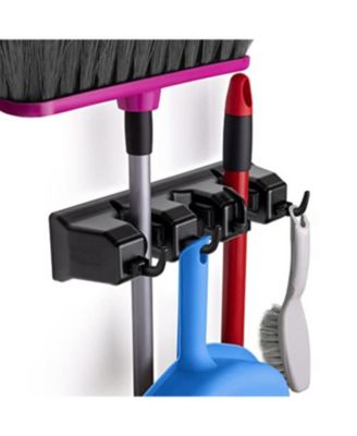 Wall Mount Mop and Broom Holder with 3 Slots
