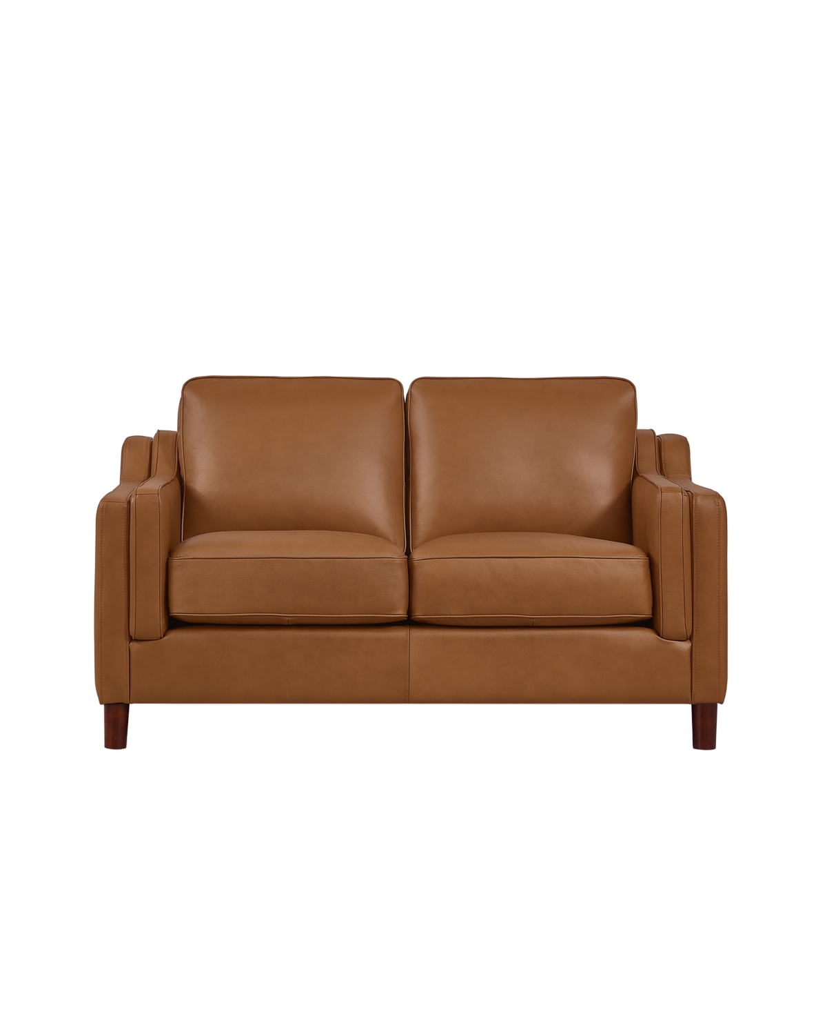 HYDELINE BELLA 60" TOP GRAIN LEATHER LOVESEAT 
