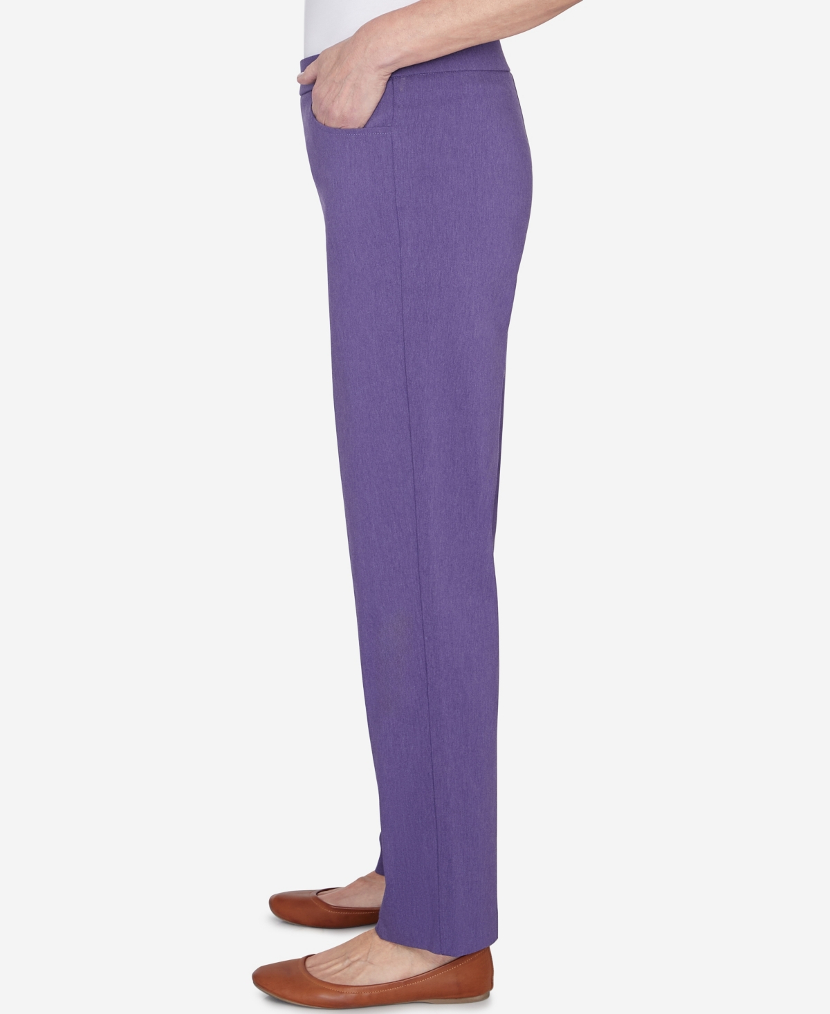 Alfred Dunner Petite Charm School Pull On Classic Charmed Pant, Petite & Petite Short In Toast