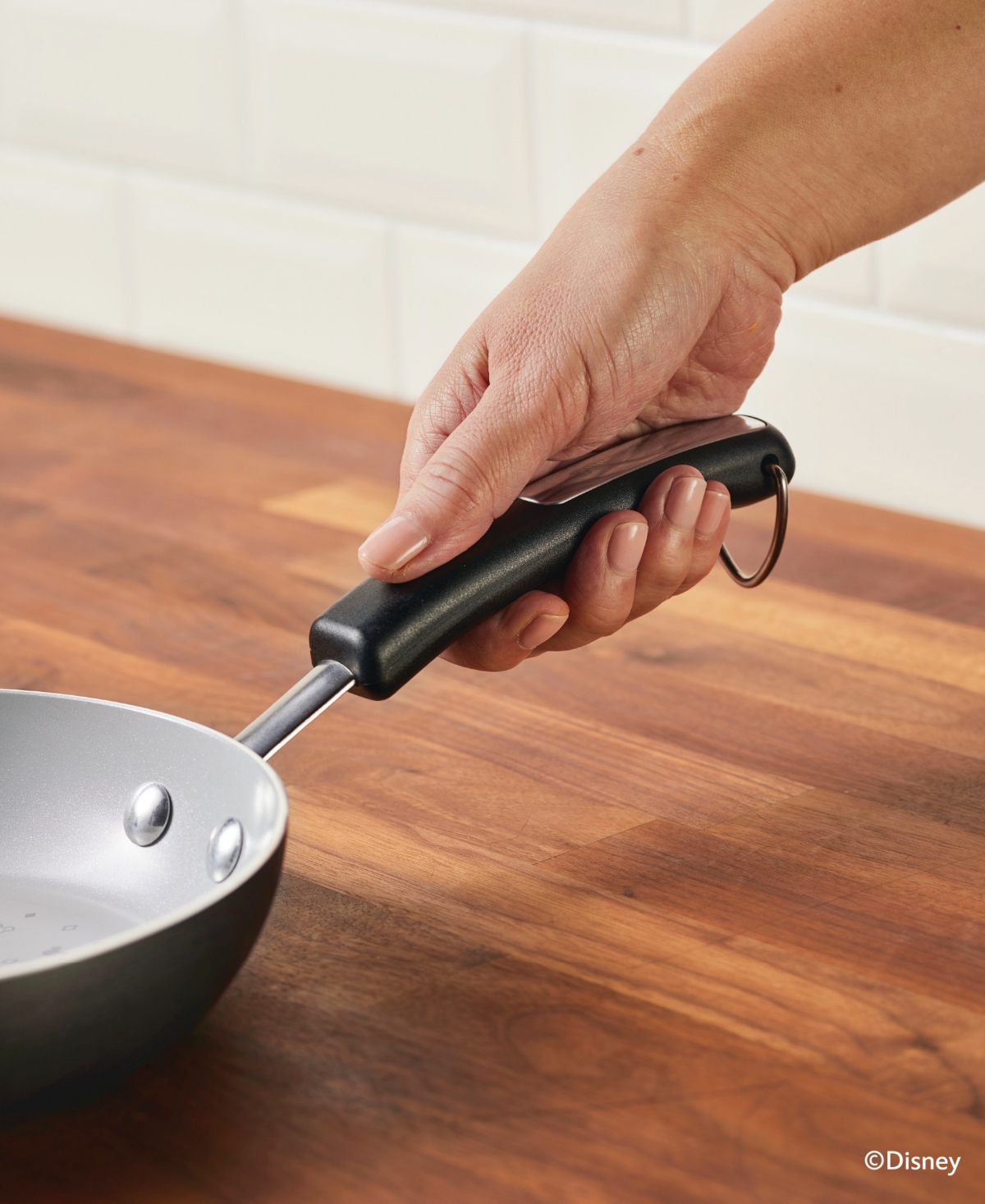 Farberware Disney Monochrome 8 Inch Ceramic Nonstick Fry Pan In Black