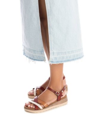 Women's Low Wedge Strappy Sandals