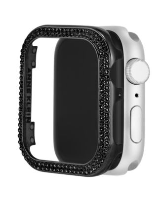 Women's Black Alloy Protective Case with Black Crystals designed for 44mm Apple Watch&reg;