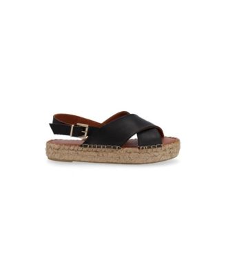 Women's Crossed Leather Sandals