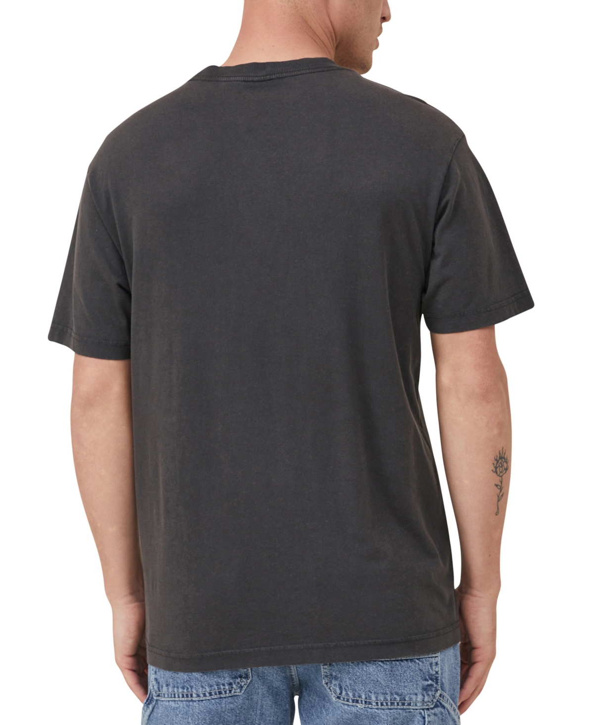 Shop Cotton On Men's Loose Fit T-shirt In Washed Black