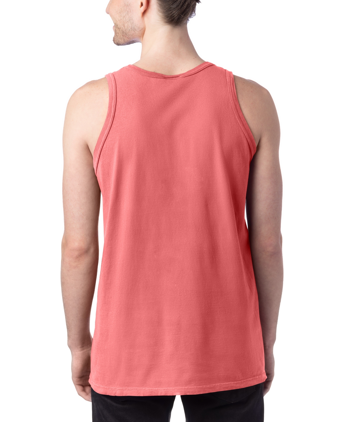 Shop Hanes Unisex Garment Dyed Cotton Tank Top In Green