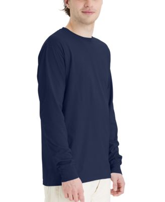 Unisex Garment Dyed Long Sleeve Cotton T-Shirt