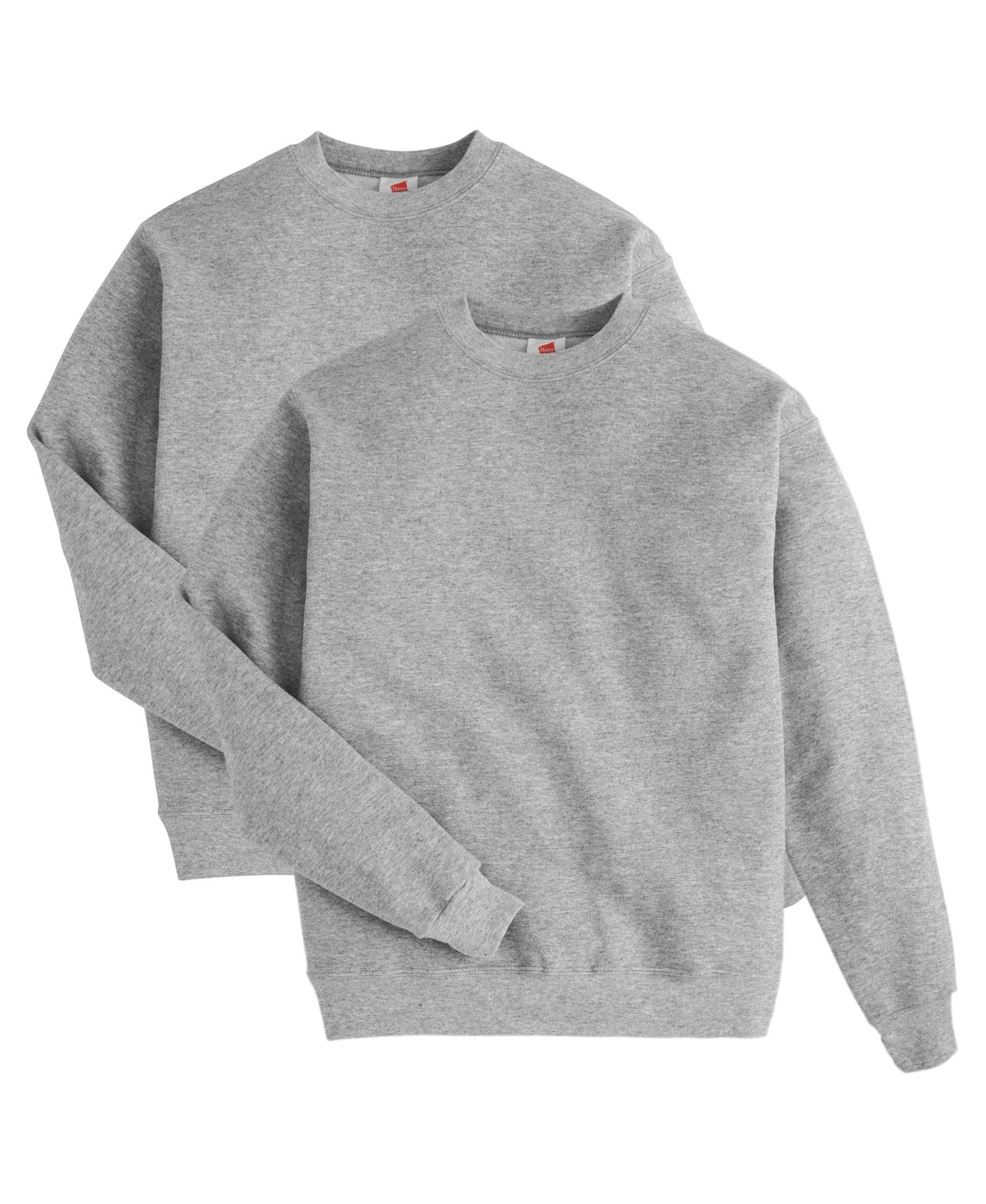 Мужской флисовый свитшот Hanes EcoSmart, набор из 2 шт, цвет: Чёрный — фото 15