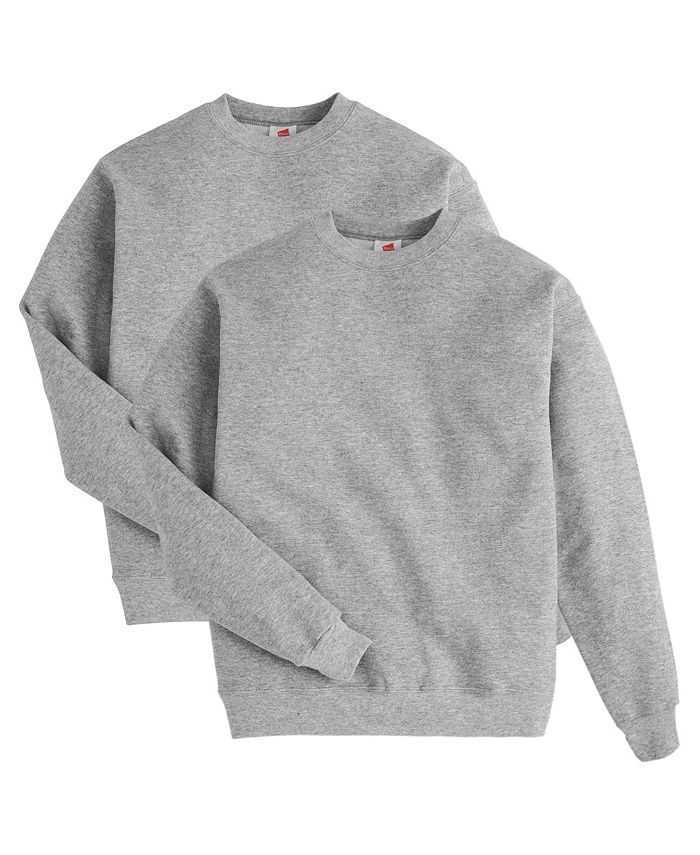 Hanes EcoSmart Sweatshirt met ronde hals voor dames, Ebben, XXL