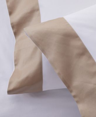 CLOSEOUT! Italian Percale Sateen Cuff Pillowcase Pair, Standard