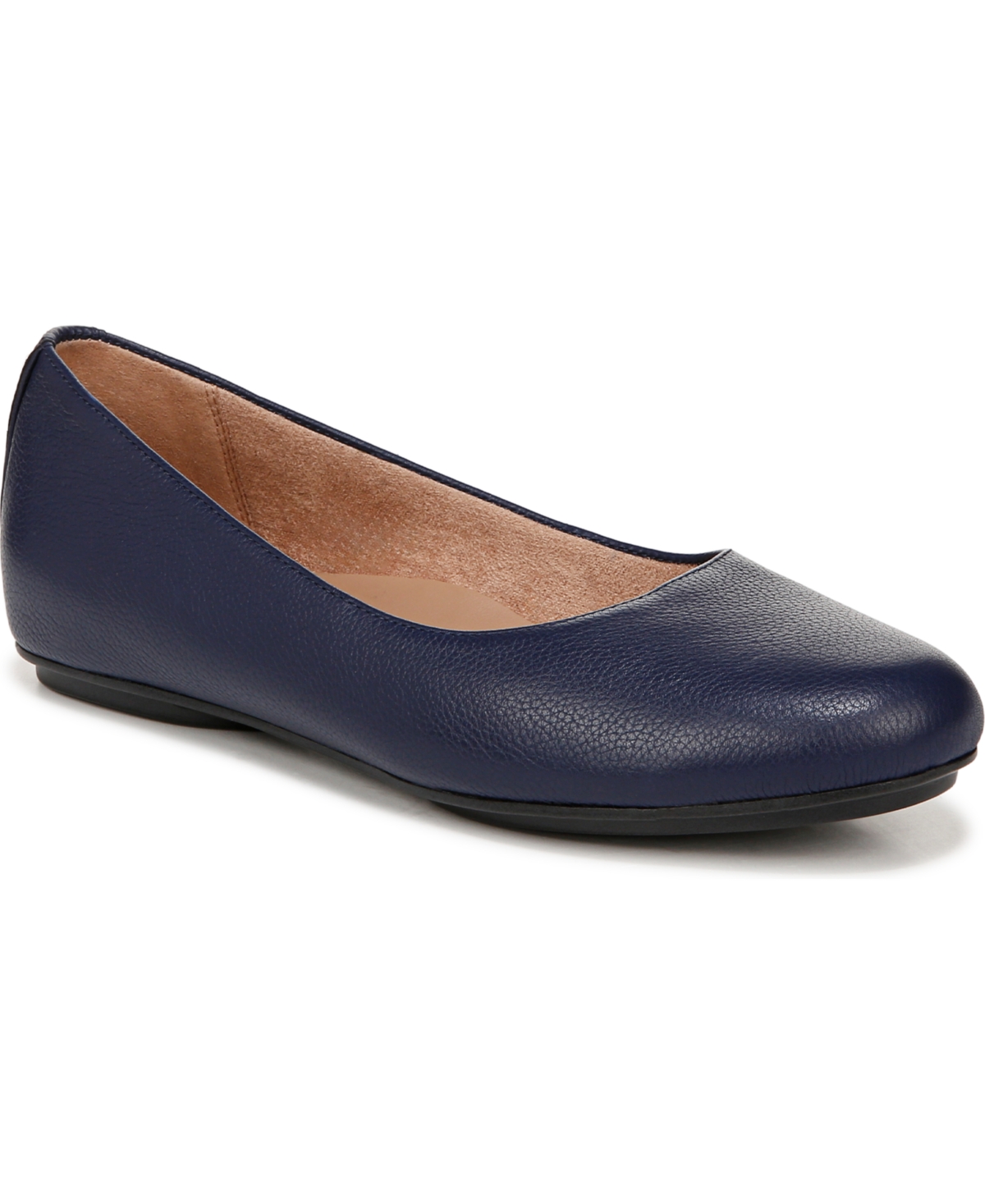 Shop Naturalizer Maxwell Ballet Flats In Midnight Blue Leather