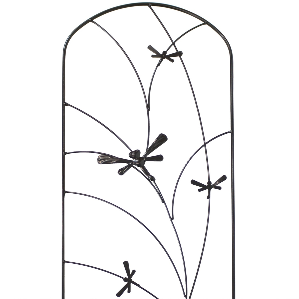 Sunnydaze Decor Steel Dragonfly Delight Garden Plant Trellis - Set of 2