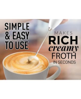 Powerful Milk Frother Wand Ultra Fast Handheld Drink Mixer