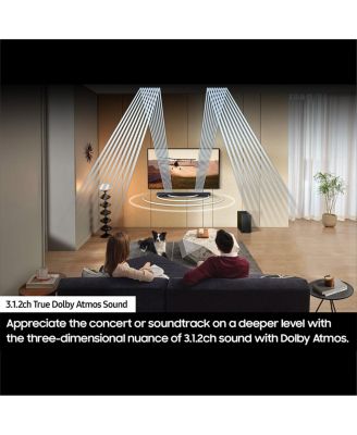 HW-QS730D 3.1.2-Channel Soundbar with Wireless Subwoofer (Black)