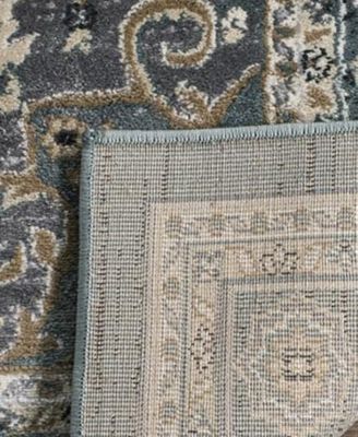 Lyndhurst LNH338 Teal and Gray 8' x 10' Area Rug