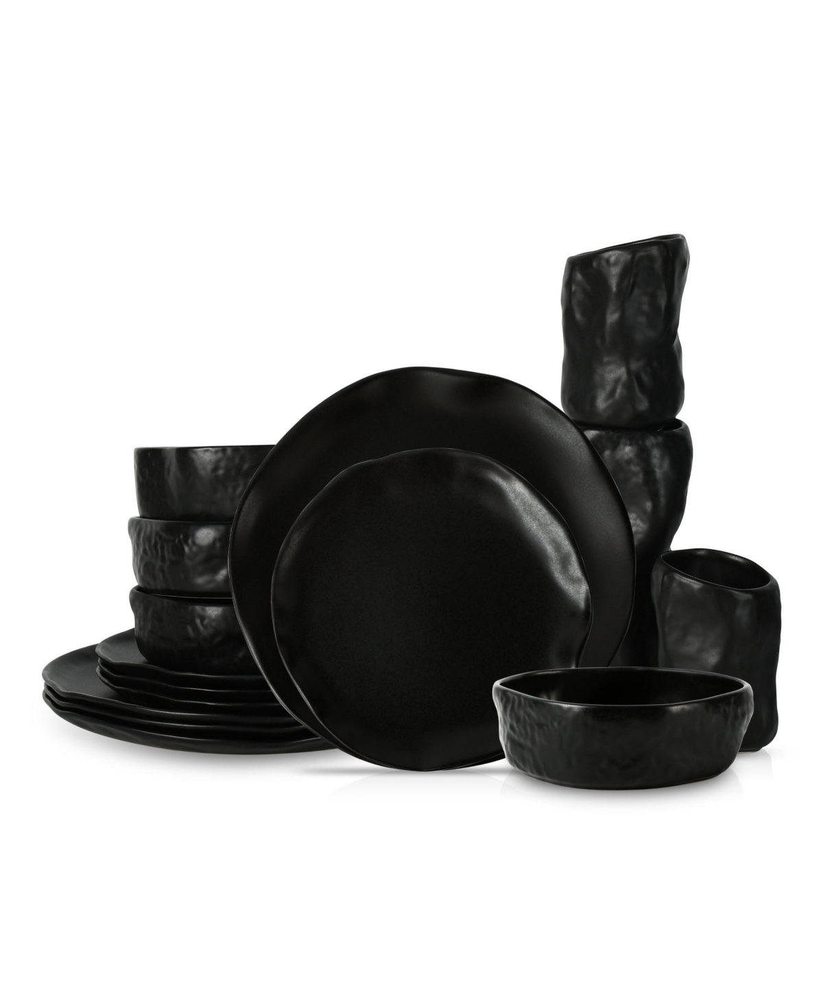 Stone by Mercer Project Atik Stoneware 16 Pc. Dinnerware Set, Service for 4
