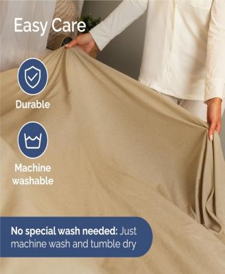 4 Piece Deep Pocket Microfiber (Muted, Vibrant, Heathered) Sheet Set - Queen