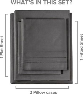 Solid Microfiber 4-Pc. Sheet Set, Twin XL