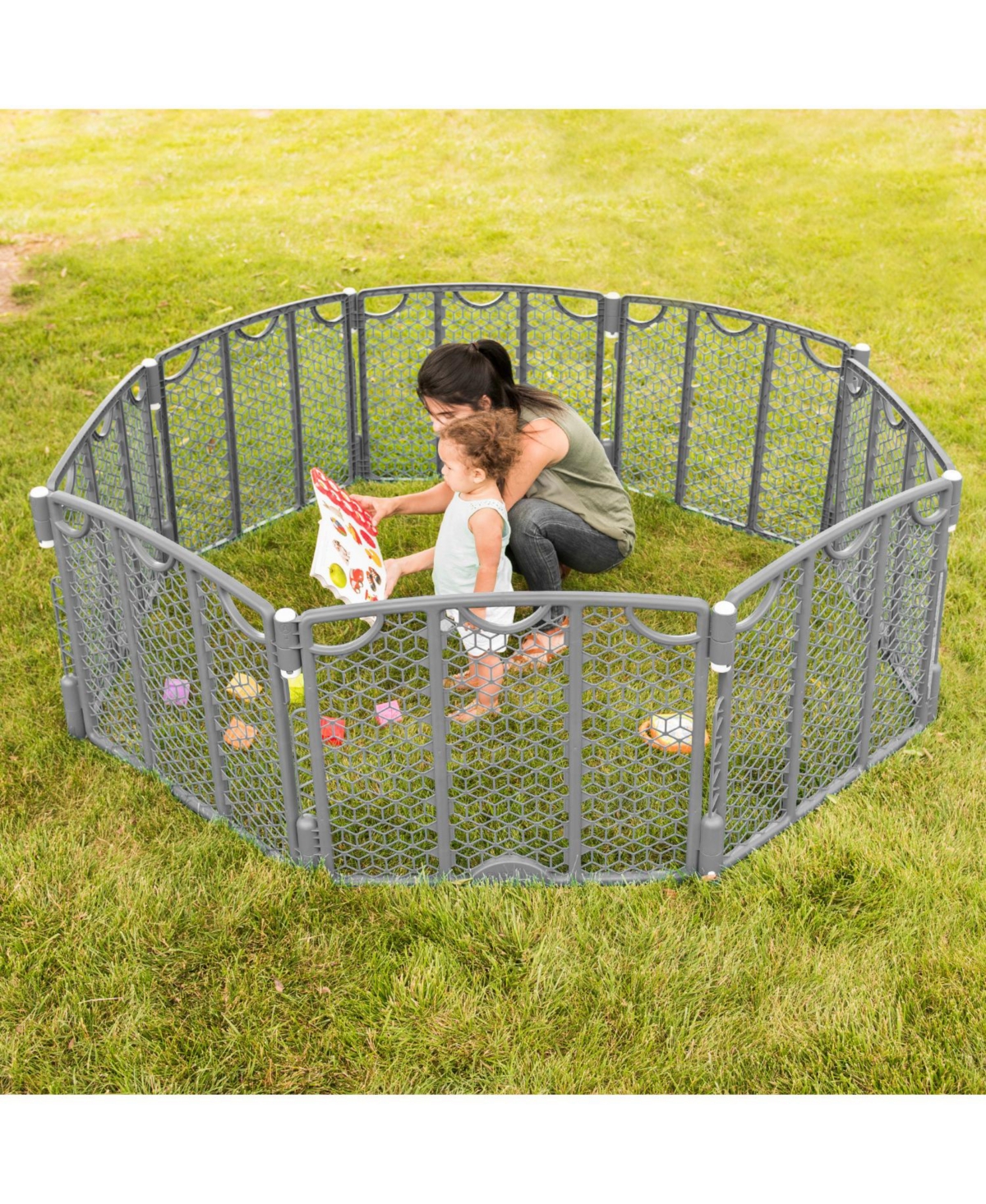 Evenflo Versatile Play Space 8- Panel In Gray