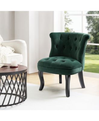Upholstered Paolino Accent Chair with Button-tufted Back