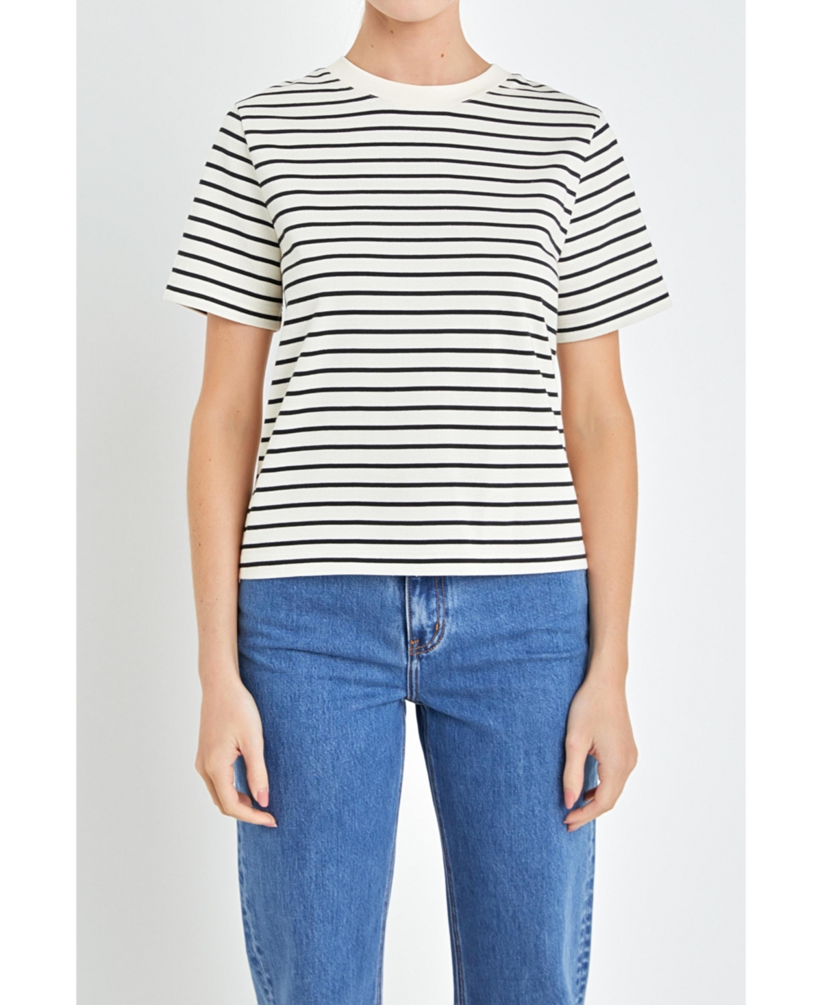 Women's Stripe T-shirt - Blue