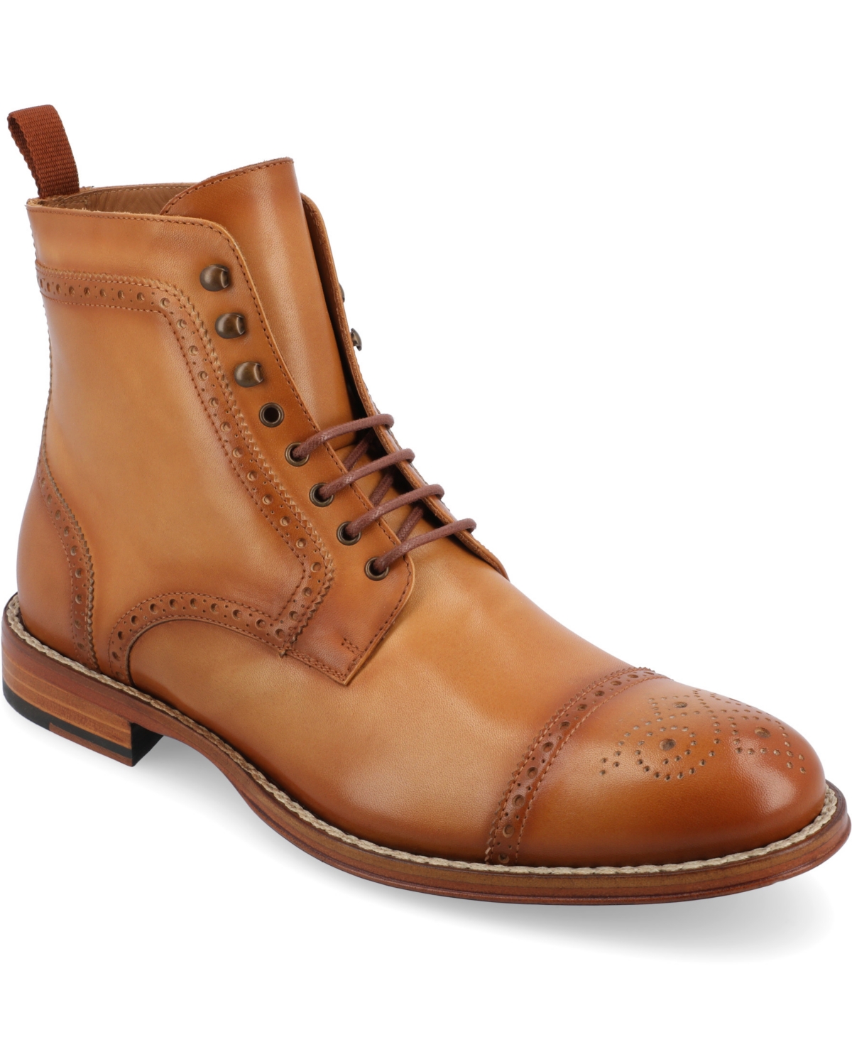 Shop Taft Men's The Noah Lace Up Boot In Honey