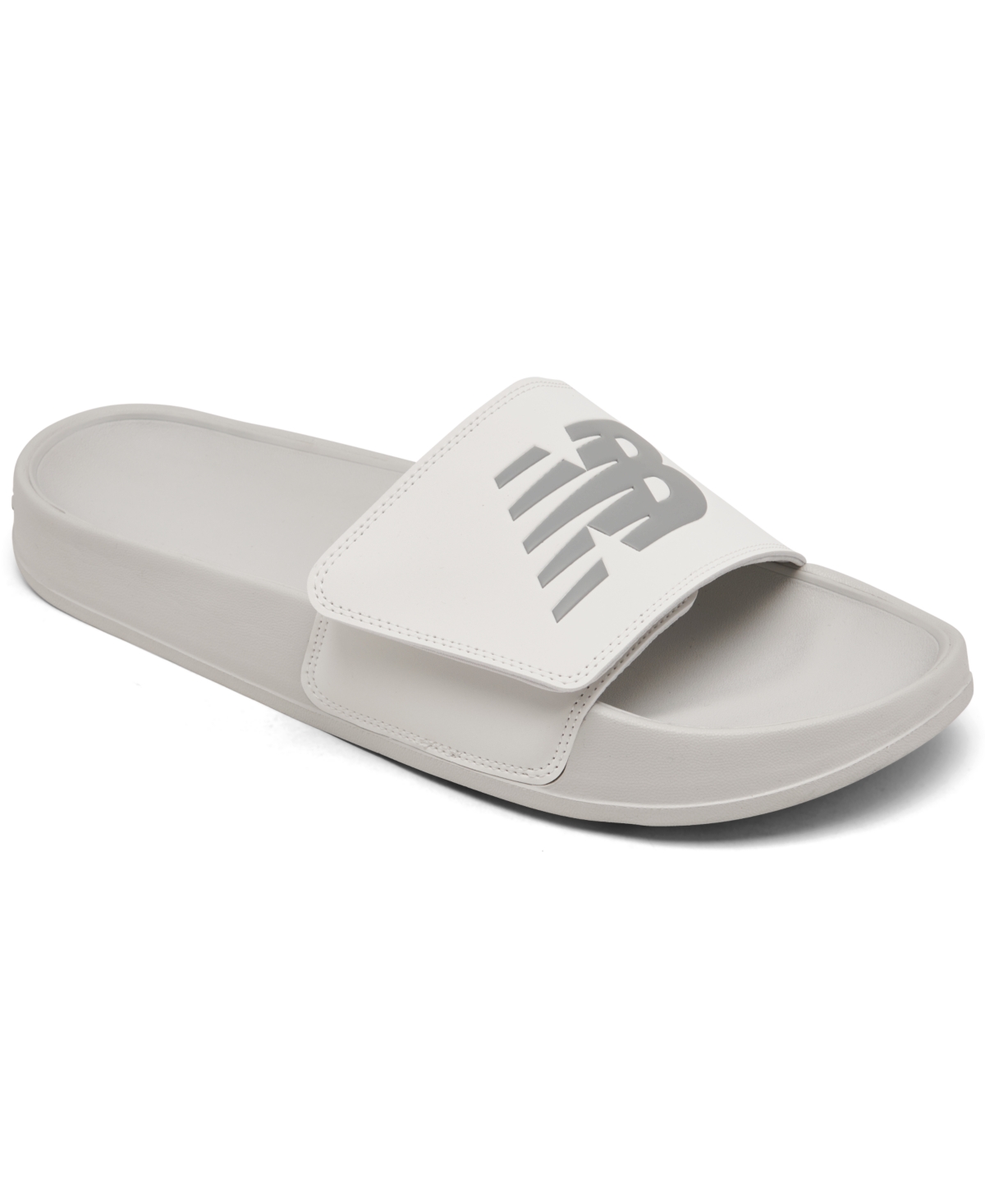 Men's 200 Adjustable Strap Sandals from Finish Line - White, Grey